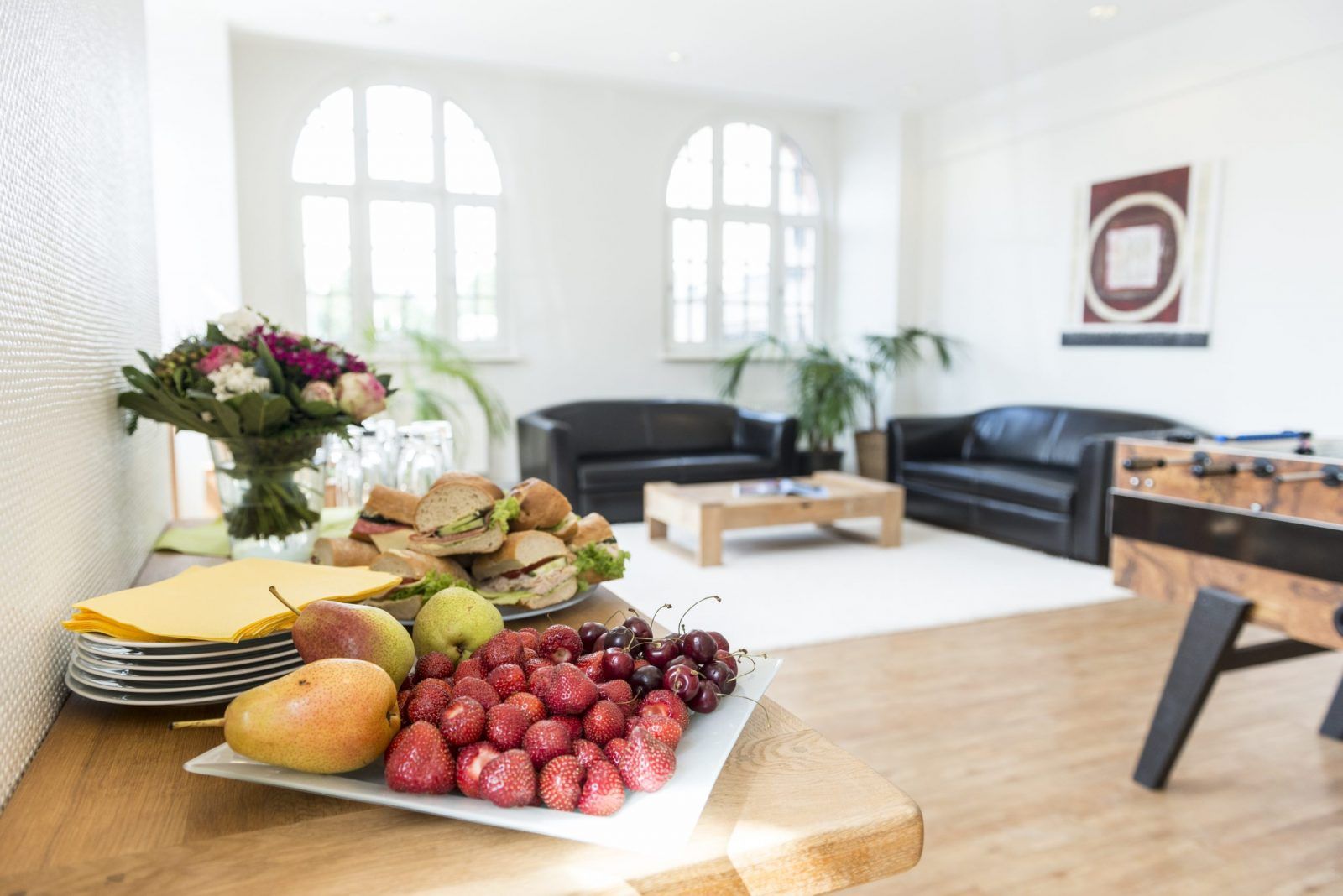 Lounge Bereich der Hamburger Seminarräume